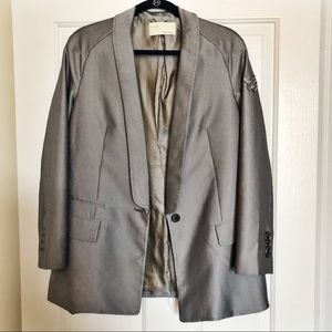 William Rast Silver Blazer